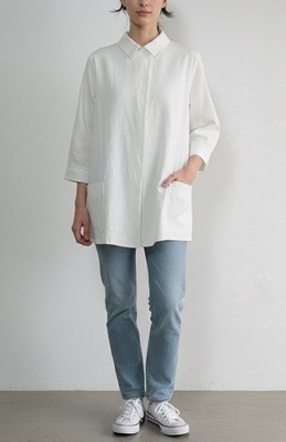 JIL SANDER women s Classy Shirt In White W A Standard Collar M.i.Germany EX.CON