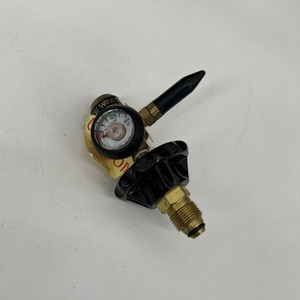 Brass Helium Balloon Inflator Filler Valve Regulator & Gauge Western Enterprise
