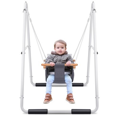 Toddler Swing Set with Foldable Stand Kids Swing Baby Jumper