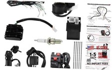ATV Electric AC Wiring Harness Kit with A Black Ignition Coil Black Rectifier