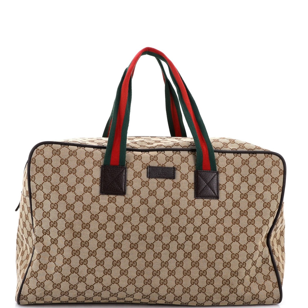 Gucci Web Carry On Duffle Bag GG Canvas Large | eBay