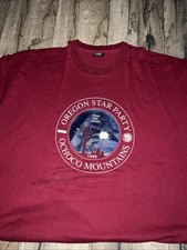 Vintage Oregon Star Ochoco Mountains Party T-Shirt OMSI 1995 Size XXXL