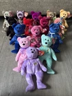 Vintage Beanie Babies! 15 All With Chest Emblems Or Buttons! Lot Of 15 WITH TAGS