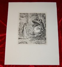 A. Paul Weber Orig.-Lithographie "Herr Doktor..." Nachl.Signatur