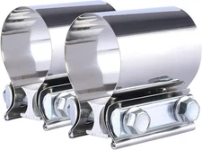 4'' Inch Butt Joint Exhaust Seal Band Clamp, Exhaust Band Clamp -4"-2PCS