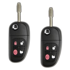 2 Replacement For 2002-2008 Jaguar X-type Key Fob Keyless Entry Car Remote
