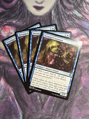 x4 Deranged Assistant C MTG Commander Legends M/NM, English