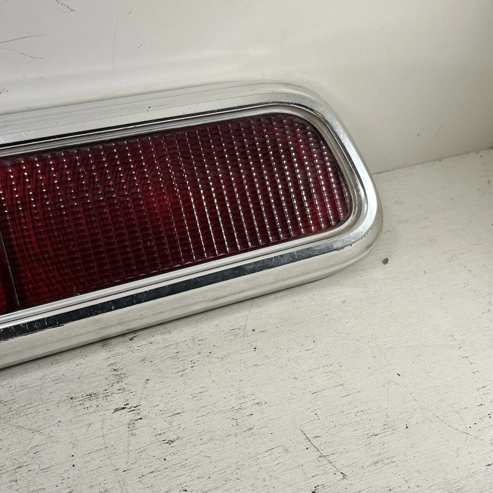 Used OEM Ford Chrome Tail Light Set With Lens 1970 To 1976 Ford Maverick Pinto - Image 4 of 4