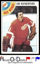 1978-79 Topps #74 Jim Rutherford Detroit Red Wings NHL Hockey Card