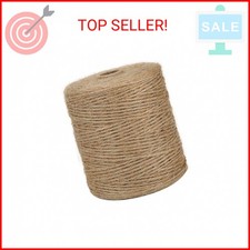 Natural Jute Twine, 984 Feet 2mm Garden Twine, Brown Jute String for Arts and Cr