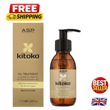 Kitoko Oil Treatment 3.88fl.oz - Natural Argan & Karite Blend for Luxurious Hair