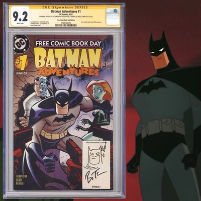 CGC 9.2 SS Batman Adventures #1 FCBD Variant signed by Timm & Templeton w sketch
