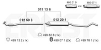 Ernst MittelschalldäMpfer Set 011136 FüR Opel Corsa X01 F08 F68