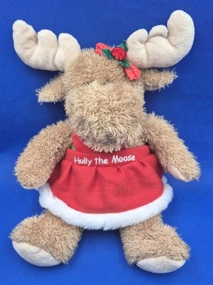 Holly the Moose Super Soft 15'' Plush Red Dress Tanger Outlets