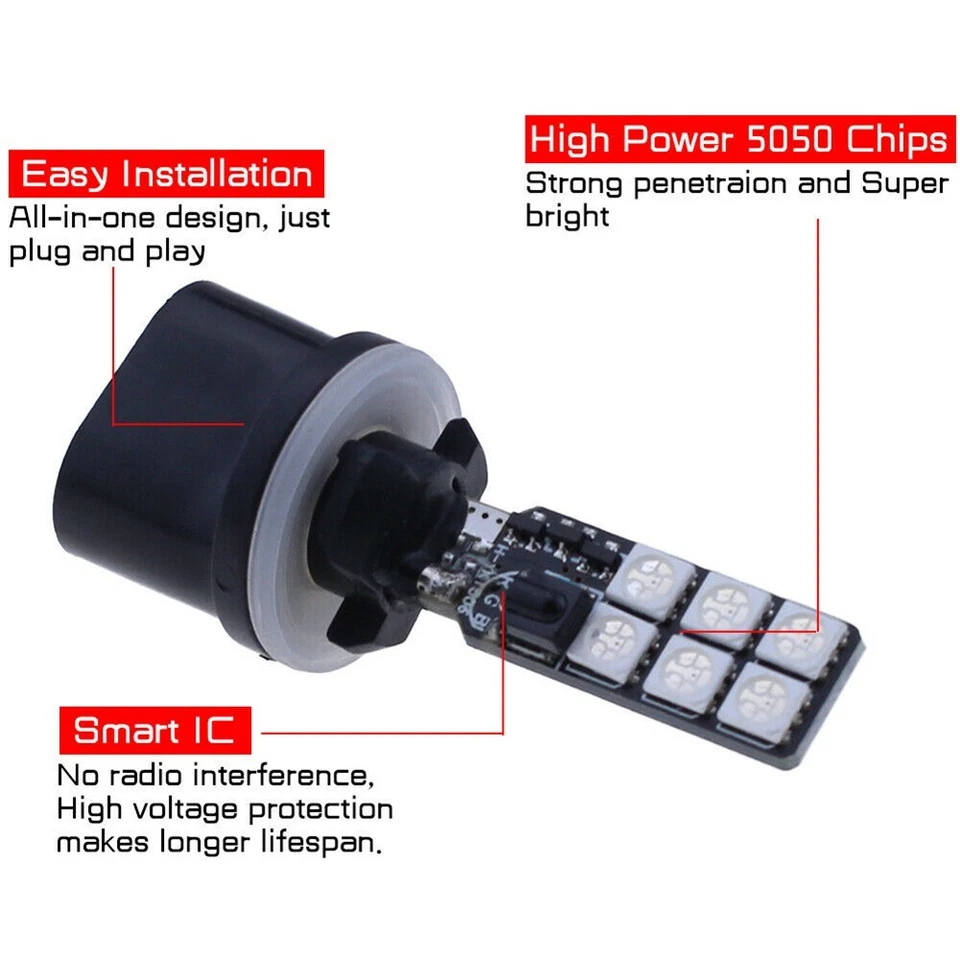 Good High Quality Light Bulbs LED 880 RGB LED Flashing Mode Remote Control - Image 3 of 4