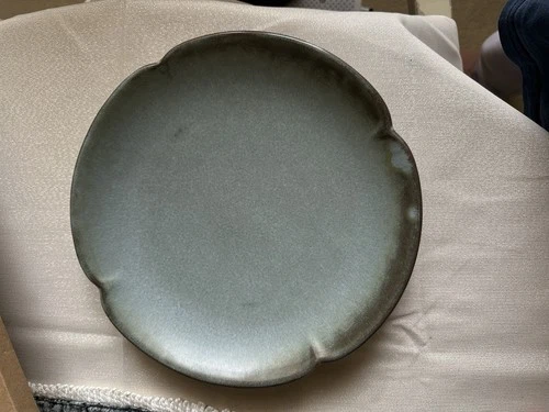 Frankoma Pottery Set Of 4 -10” Dinner Plates-5F Pattern In Soft blue
