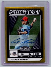 2022 Panini Elite Extra Ed #CTO-40 Trystan Vrieling College Tickets Auto #/99