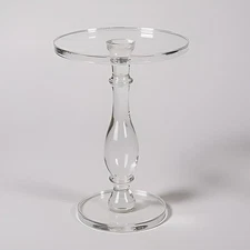 Acrylic End Table,Acrylic Side Table,Modern Nightstand with Clear Small Round...