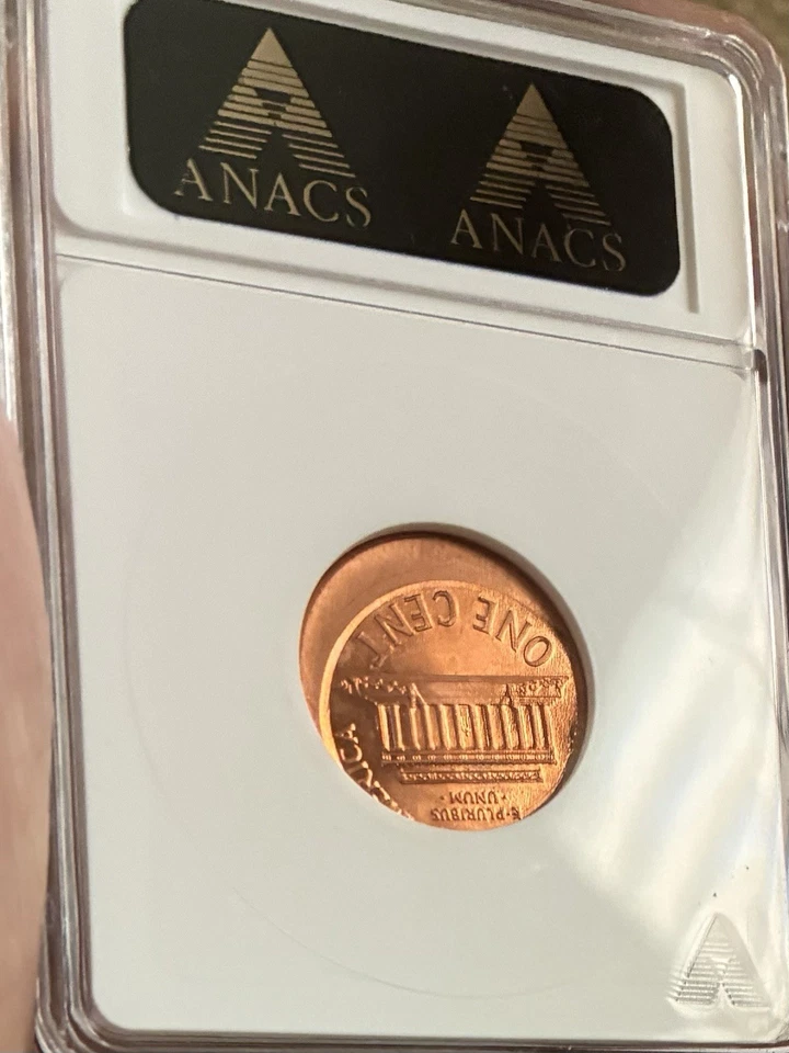 2000 Lincoln Cent OFF CENTER, Mint ERROR ANACS MS65 Red”Great Eye Appeal” - Image 4 of 4