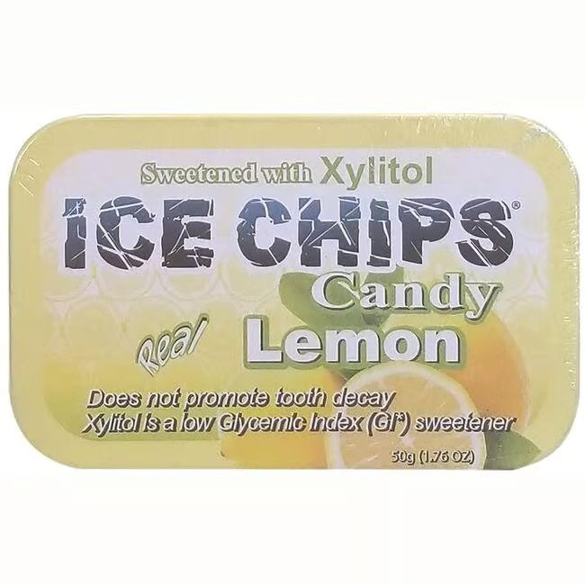 Конфеты Ice Chips Real Lemon, упаковка 1,76 унции