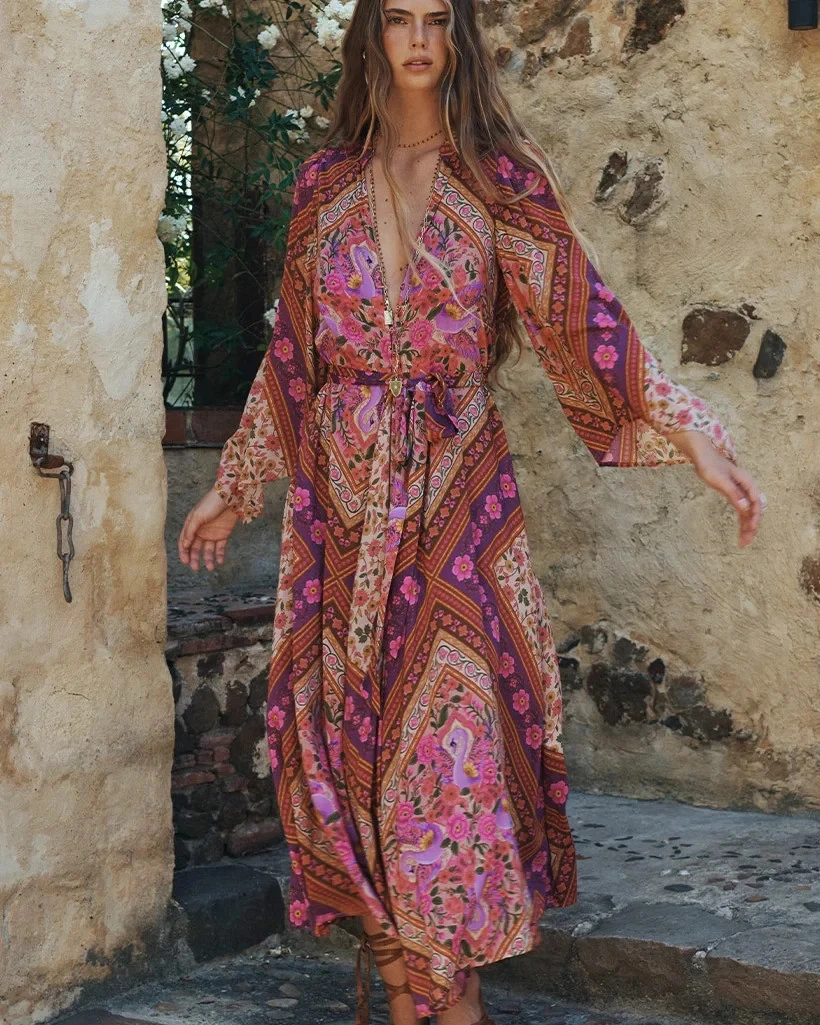 spell and the gypsy boho dress & Collective Dresses for Women for sale ruffle linen dress or float the footpaths Color:DARK CORAL RED Sugar Mini Dress Black