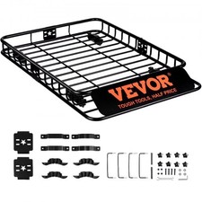 Roof Rack Cargo Basket,46"x36"x4.5" Rooftop Cargo Carrier,Heavy-duty 200 LBS Cap