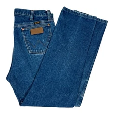 Vintage Wrangler MWZ Regular Fit Cowboy Blue Denim Jeans Men's Size 32x32