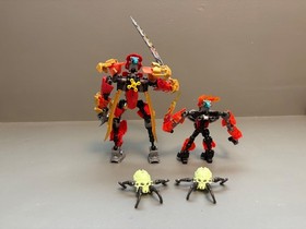 LEGO Bionicle Tahu Master of Fire 70787 & Protector of Fire 70783 Power Up 