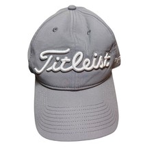 Titleist Golf Hat Mens OSFA Gray Excellent Embroidered Pro V1 FootJoy Cap