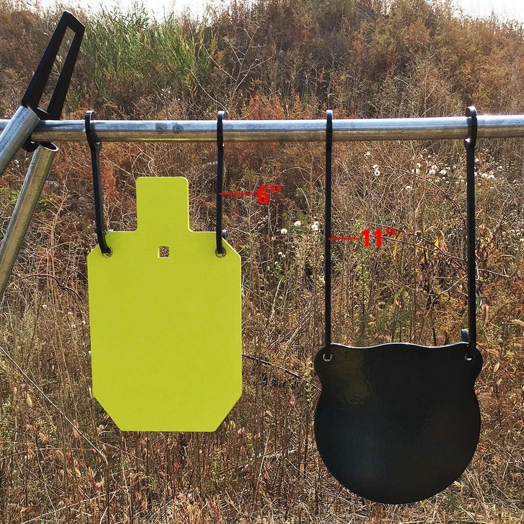 AR500 2x4 & Pipe Target Stand Bracket Kit - Corrosion-Resistant Steel Hooks