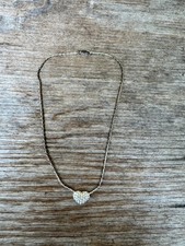 Swarovski 17" Heart Pendant Necklace With Silver-Tone Chain  Clear Crystal