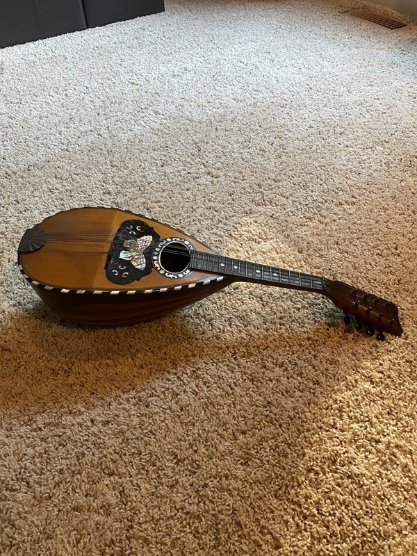 Vintage Bowl Back Mandolin with Butterfly Inlay