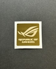 1x Asus ROG Golden Desktop / Laptop Custom Sticker Label NEW