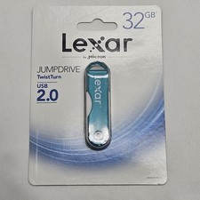 Lexar Flash USB 2.0 Jump Drive TwistTurn 32 GB Portable Storage Office School