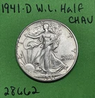 1941-D Walking Liberty Silver Half Dollar 50c Choice AU About Uncirculated