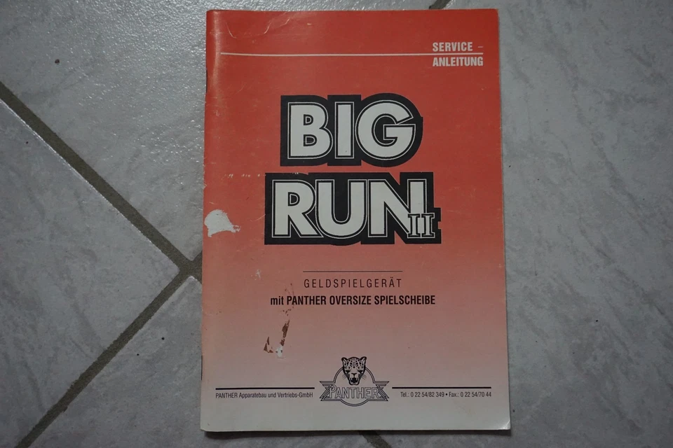 NSM Löwen - Panther BIG RUN II 2 -  Anleitung ADP Geldspielgerät Spielautomat - Bild 1 von 1