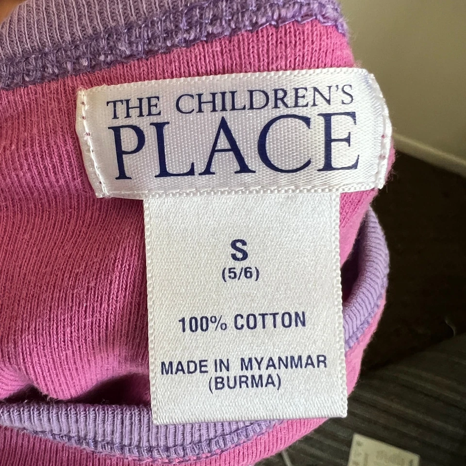 Girl's Children's Place Glittery Butterfly Long Sleeve Top Size Small 5/6 - Image 3 of 4