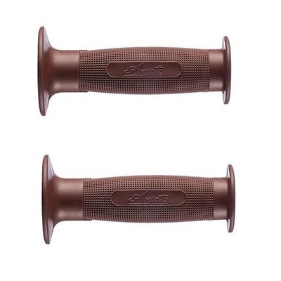 ARIETE HERITAGE 7/8'' 125mm BROWN vintage grips made in italy CAFERACE