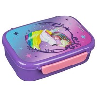 Unicorn Academy Lunchbox Lila Brotdose 18 X 14 X 6 Cm Snackbox FüR Schule Unterw