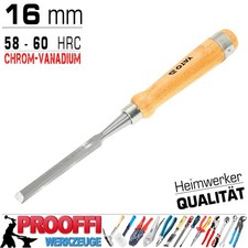 Profi Stechbeitel Schnitzmesser Stech Stemm Eisen Holz Beitel 16 mm CR-V Klinge
