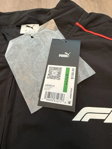 Puma F1 Pilot Jacket Mens Large Formula 1 Bomber Full Zip Black 635353 01 image 3