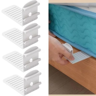 4 Stück Verstellbar Bettlaken Halter Clips Rutschfeste Befestigungen Matratze Griffe UK