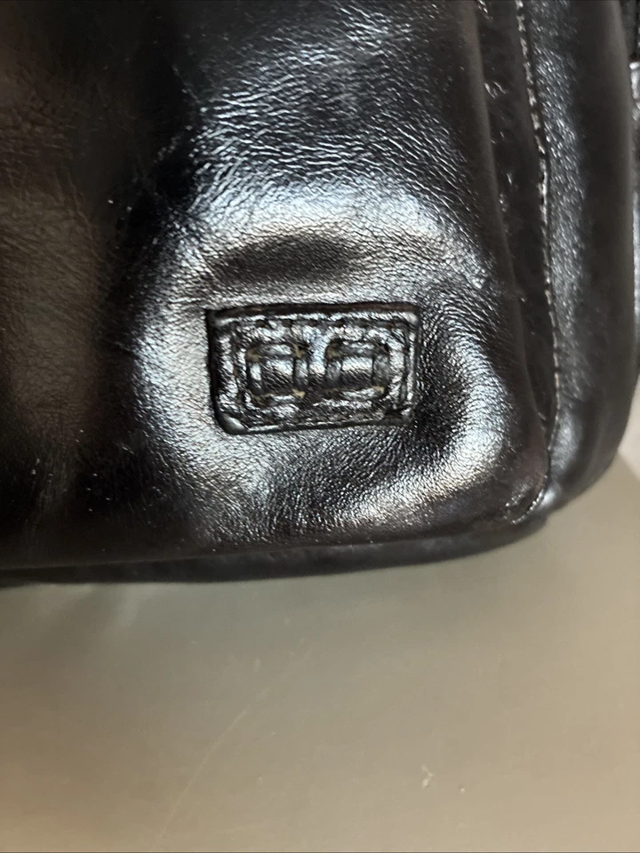 Bed Stu Beau 黑色皮革背包 单吊袋 260 美元 零售 — 第 3/4 张图片