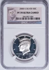 NGC PF-70 Ultra Cameo 2000 Silver Kennedy Half Dollar