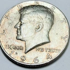 1964 Kennedy Half Dollar • 90% Silver • Circulated Coin - Free Shipping #8229