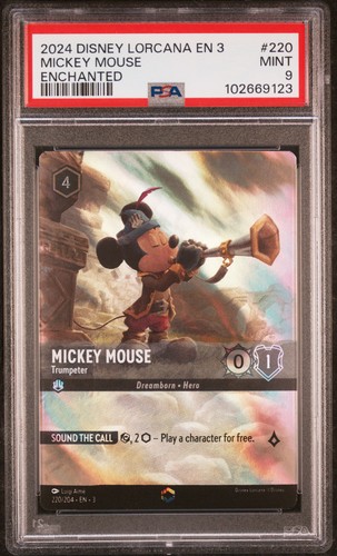Mickey Mouse - Trumpeter graded PSA 9 for sale on eBay