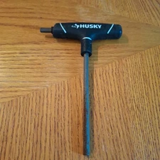 Husky 1/4 In SAE Allen Hex T Handle Key Dual Tip Tool "AS IS" Read