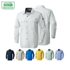 SOWA 615 Long-Sleeve Shirt JAPAN WORK WEAR S M L LL 3L 4L 6L 8L new