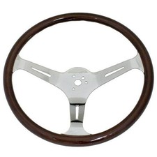 Empi 79-4022-7 Classic Vw Bug Steering Wheel 15 Dark Wood 23mm Grip