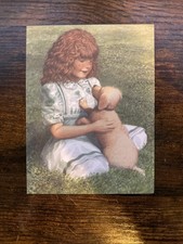 Erick Ingraham Early Trust Greeting Card Girl Puppy Made in USA 1996